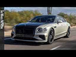 2025 Bentley Flying Spur Speed | Damson over White Sand | Driving, Interior, Exterior