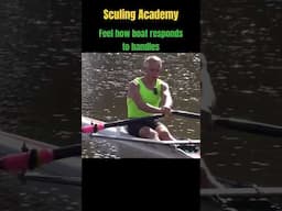 Feel how boat responds to the handles - Sculling Academy taster