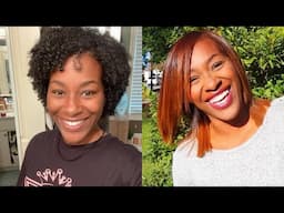 FALL HAIRCOLOR on BLACK WOMEN with NATIRAL HAIR #Tutorial