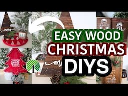 CHRISTMAS DIYS USING WOOD | CHRISTMAS CRAFTS TO TRY IN 2024 | CHEAP, not cheesy!