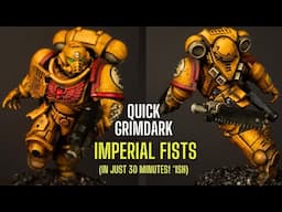 Speed Painting Grimdark IMPERIAL FISTS Space Marines - quick and easy tutorial!