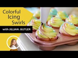 How to make multicoloured or rainbow icing swirls | Clean Easy Technique!