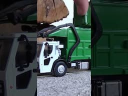 Side Loader Garbage Truck Gets Hit By A Motorcycle Pretend Play | Garbage Trucks Rule #shorts