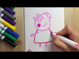 How to draw Peppa pig