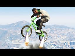 GTA 5 PC: SUPER BMX MOD STUNT MONTAGE! Franklin Tries Super BMX Mod! (GTA 5 MODDED)