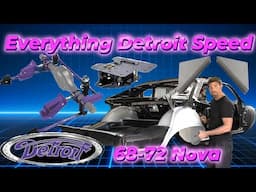 Everything Detroit Speed for  rear 68-72 Nova Mini Tub Quadralink Trunk Closeouts and spring doubler