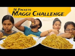 Extreme 16 Packet Maggi Eating Challenge 😍 With ASMR