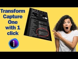 This setting transforms capture one - Save to computer PLUS Camera!