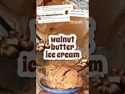 Will walnut butter ice cream? You asked after a failed #willittofu so I had to try. #vegan #keto