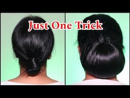 सबसे सुंदर Wedding Bun Hairstyle | Easy Juda bun hairstyle in thin short hair for wedding |Kaur Tips