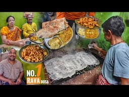 BRAHMAPUR best Rava Dosa & Onion Curry with Muda Chutney Only 40₹/- | Dandapani Hotel | Street Food