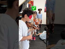 How WELL can you play BLINDFOLDED? 🤯🎻 #violin #violinist #violinteacher #violinstudent #music