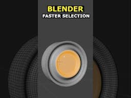 Faster Face Selection in Blender #3d #blender #tutorial