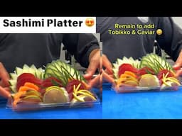 Sushi Man with Sashimi Platter