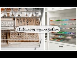 How i organize ALL of my stationery // stationery makeover