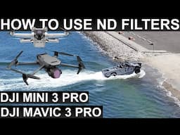 TUTORIAL: How to Use ND Filter's for DJI MAVIC 3 PRO & MINI 3 PRO