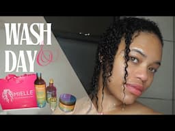 How to Wash Your Natural Hair Using Mielle Organics UPDATED WASHDAY ROUTINE!