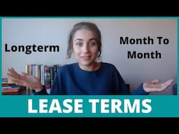 Month-to-Month vs. Long-term Leases