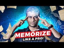 How To MEMORIZE like a PRO 🔥🤯 | How to MEMORIZE EVERYTHING You Read  | How To Study | S A Khan Shams