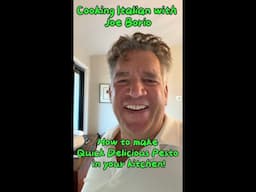 🇮🇹❤️🤩 How to make quick delicious pesto in your kitchen Cooking Italian with Joe