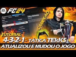 EA SPORTS FC 24 TUTORIAL MELHOR TÁTICA DO EAFC24 TEKKS - "4-3-2-1" - TÁTICA PERSONALIZADA -