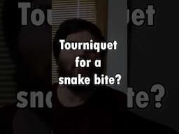 Don’t tourniquet for a snake bites in the US