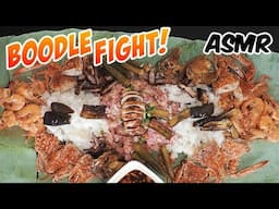 BOODLE FIGHT - ASMR COOKING + EATING