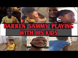 HBL PSL 5|Darren Sammy|Peshawar Zalmi|Darren sammy with his kids playing at home #peshawarzalmi