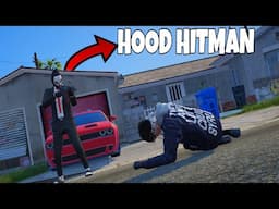 I Spent 24 Hours As The HOOD HITMAN in GTA 5 RP..