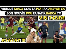 AYAYAY !!! Vinicius Jr KRAZE STAD la PLAT ak AKSYON sa_BON NOUVÈL pou FANATIK Barca yo.