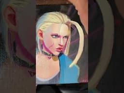 Quick varnish on my Cammy oil painting