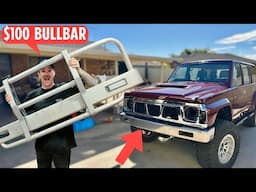 Turning $100 Marketplace BULL BAR Into a CUSTOM BAR... (FACTORY BUMPER STYLE)