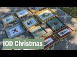 Day 27: Upcycling Frames Using IOD  Christmas Transfers