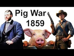 The pig war of 1859 for San Juan Islands