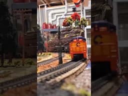 2-8-0 freight haul with chessie system #hobby #shorts #modeltrains #hoscale #train