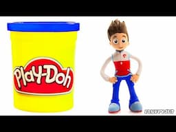 Paw Patrol Superhero Ryder Playtime - Play Doh Stop Motion Cartoons - Kids Animations