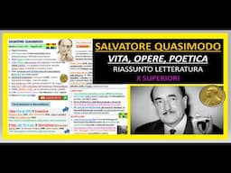 SALVATORE QUASIMODO vita, opere, poetica x superiori