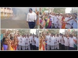 Celebration at  Gulbarga congress party office by Congress party Leaders and party workers,