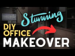 DARK ACADEMIA INSPIRED Home Office / YouTube Studio: DIY Office Makeover