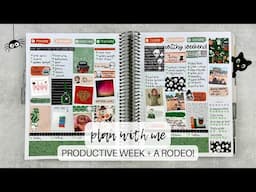 PLAN WITH ME | a productive week + working the rodeo! | #makselifeplanner | oct. 7-13