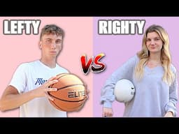 RIGHTY vs  LEFTY Trick Shot Challenge!