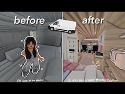 I Transformed a Work Van into a Mobile Home! 🚐 | Bloxburg Roleplay | w/voice