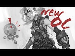 Digital Painting Sketch timelapse with commentary! Part ONE