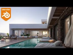 Modeling a Luxury Villa in Blender Live + Q&A