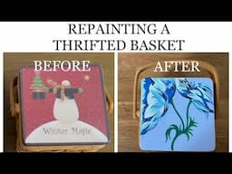 Repainting a Thrifted Basket (feat. Artistro)