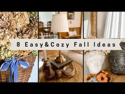 Easy Cozy Home Decor Ideas For Fall~Budget Friendly, Easy and Cozy Decor Ideas For A Fall Home