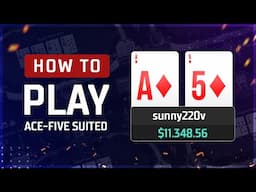 How to Play Ace-Five Suited in Cash Games #poker