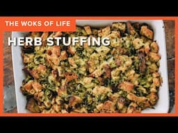 Our family's favorite Herb Stuffing (the stuffing recipe we'll be making from here on out!)