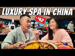 We Spent 18 HOURS In CHINA'S ALL-INCLUSIVE SPA in Chengdu 🇨🇳 (Better Than Staying in a Hotel?!)