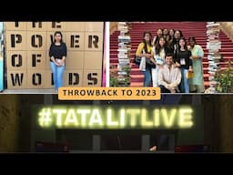 Throwback to TATA Lit Fest 2023 w Mumbai Bookstagrammers |  TATA LIT Live | Mumbai Lit Festival